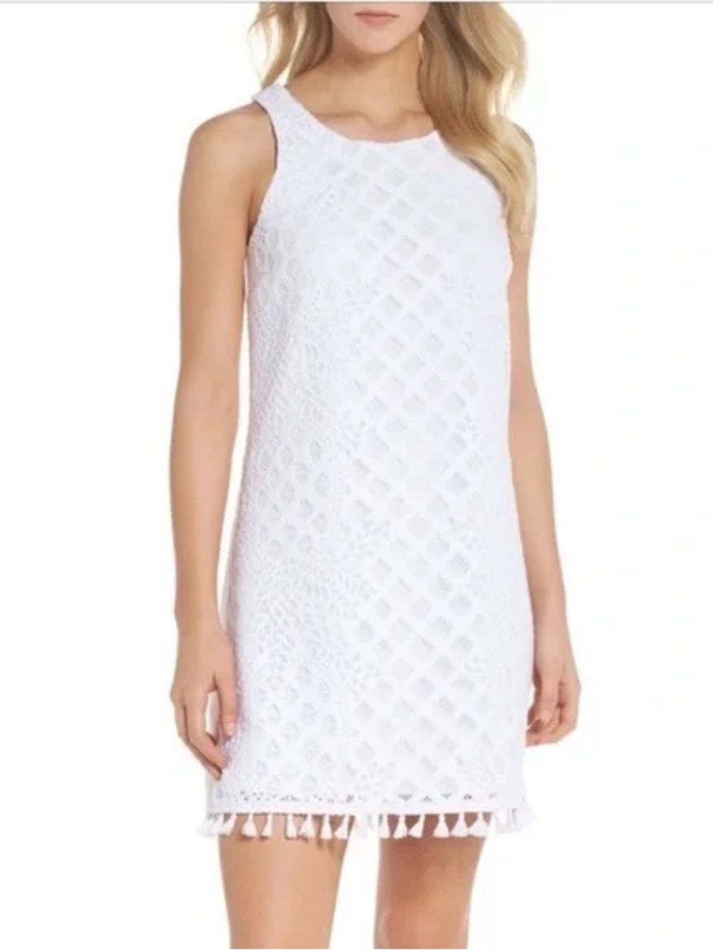 Lilly Pulitzer Marquette Resort White Lace Shift Dress